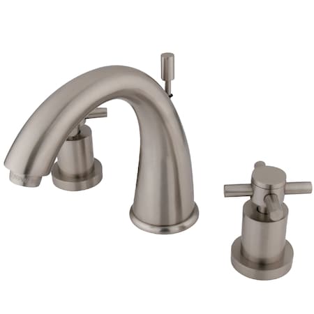 Kingston Brass 8" Widespread Bathroom Faucet, Brushed Nickel KS2968DX